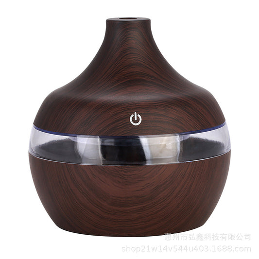 Water drop wood grain humidifier office appliance 300ml humidifier USB silent humidifier