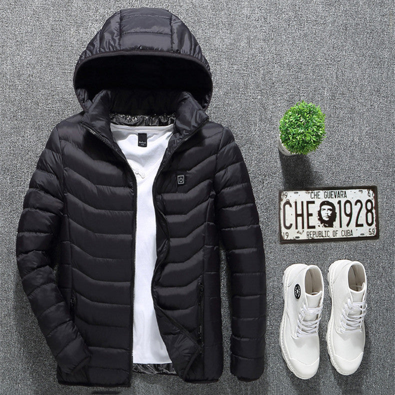 New Electric Men's Heated Jacket Coat for Winter