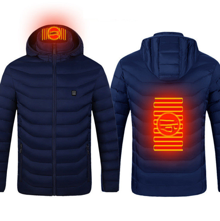 New Electric Men's Heated Jacket Coat for Winter