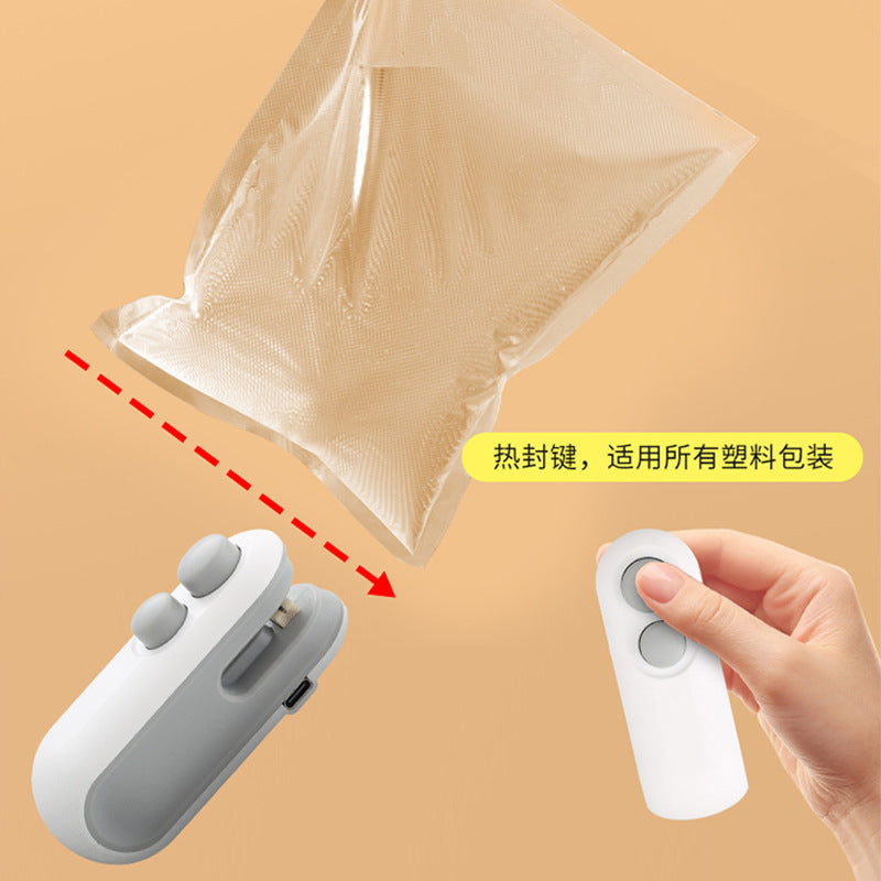 Vacuum mini sealing machine wholesale portable small household hand pressure snack sealer plastic bag sealer