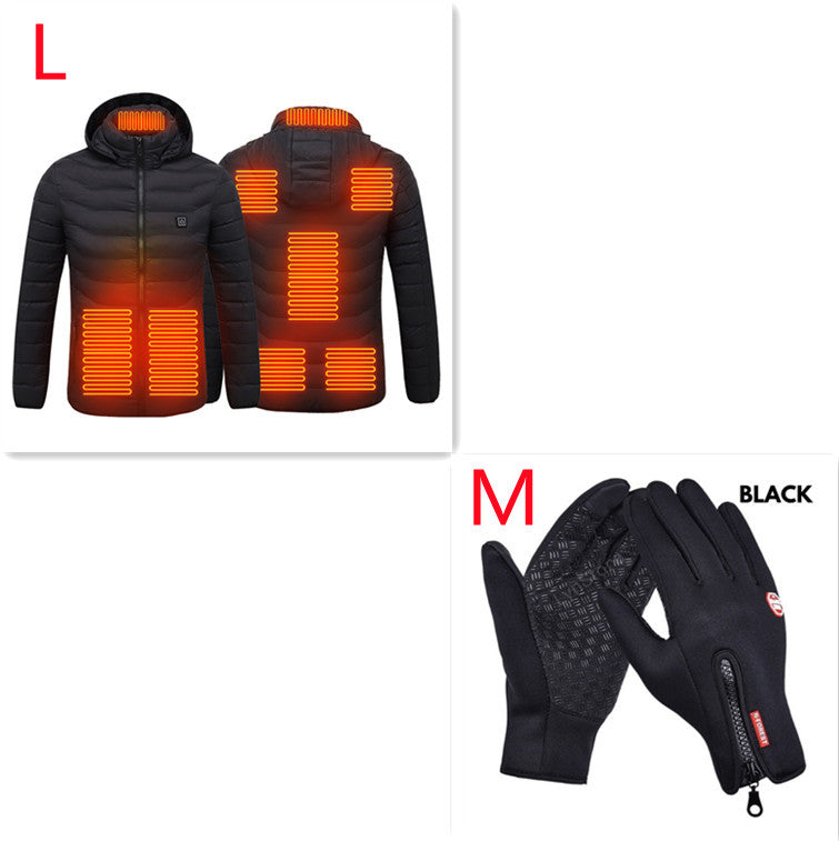 New Electric Men's Heated Jacket Coat for Winter