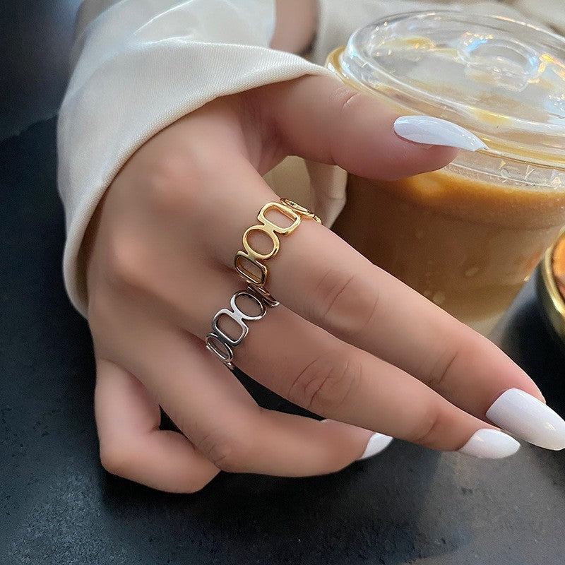 Hollow Ring - Women Special-interest Design Geometric Shape